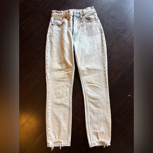 Abercrombie Light Wash “Mom” Jeans